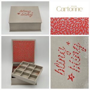 Coffret 18 boucles d’oreille Greige