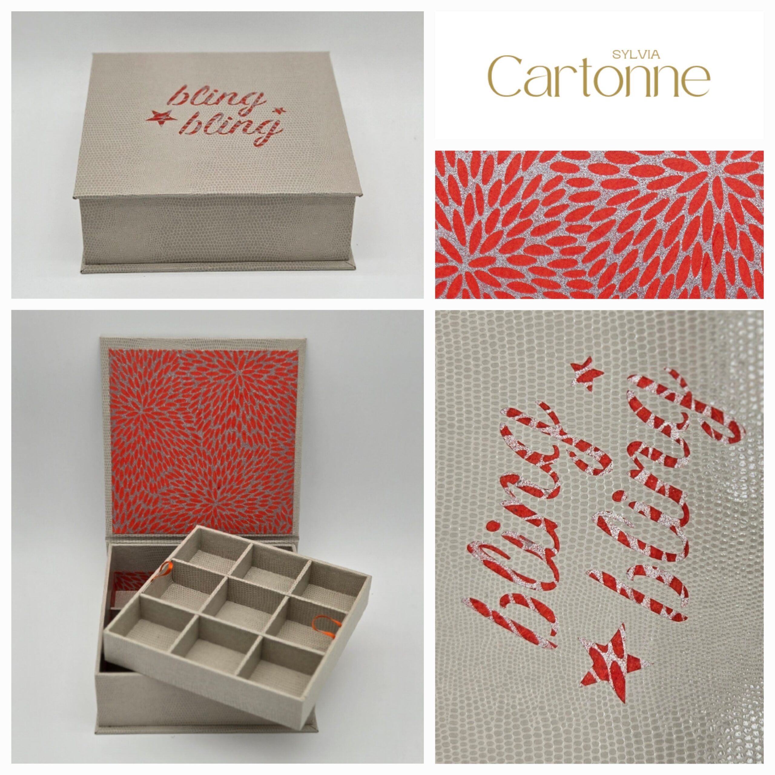 Coffret 18 boucles d’oreille Greige