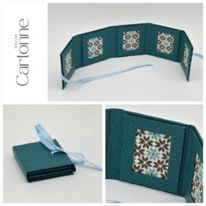 Porte photos d’identité 5 vues Turquoise