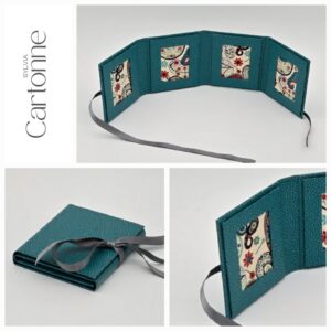 Porte photos d’identité 4 vues Turquoise