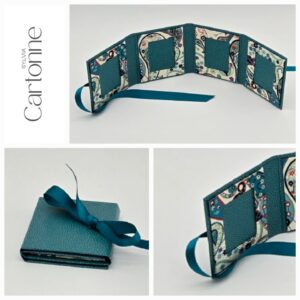 Porte photos d’identité 4 vues Cachemire