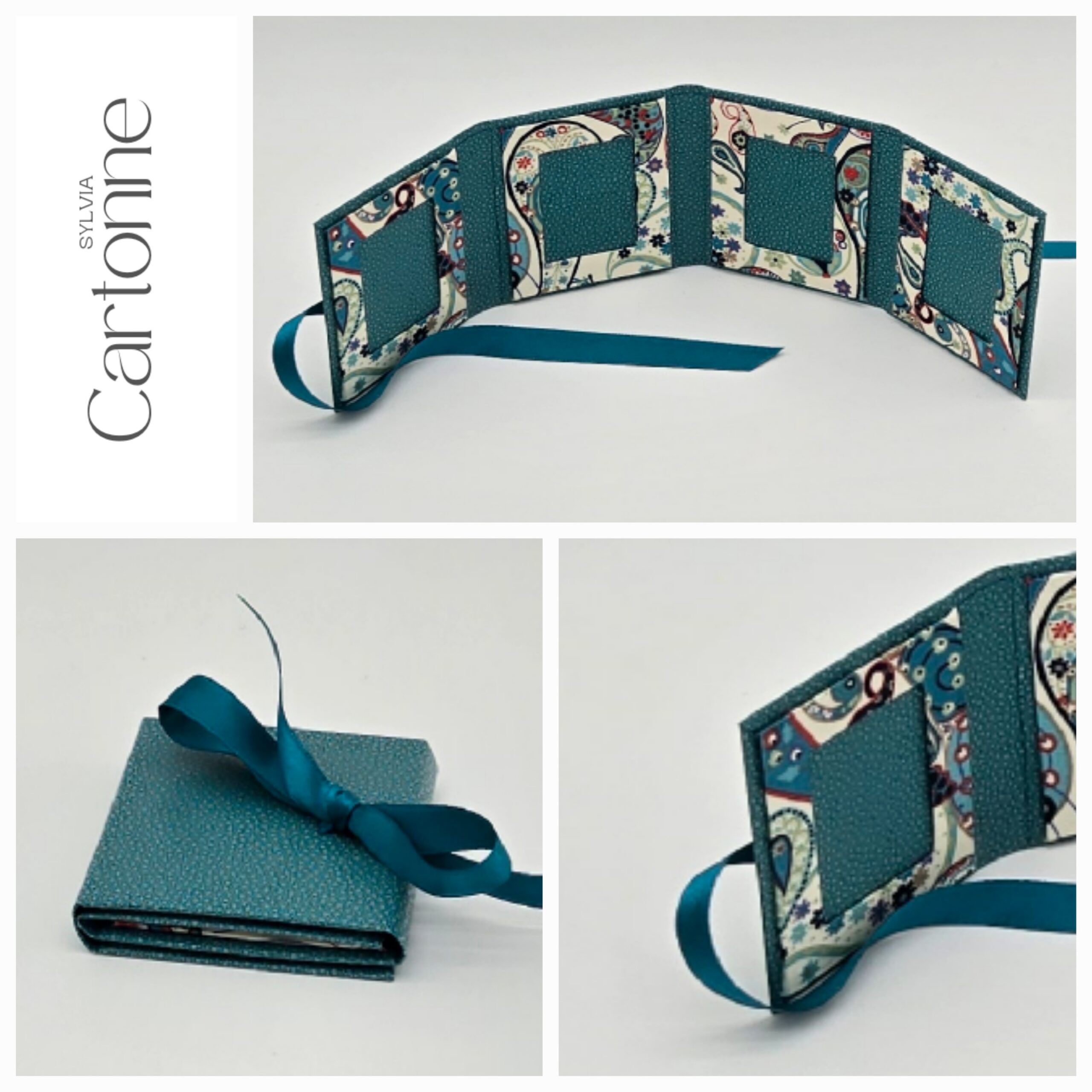 Porte photos d’identité 4 vues Cachemire