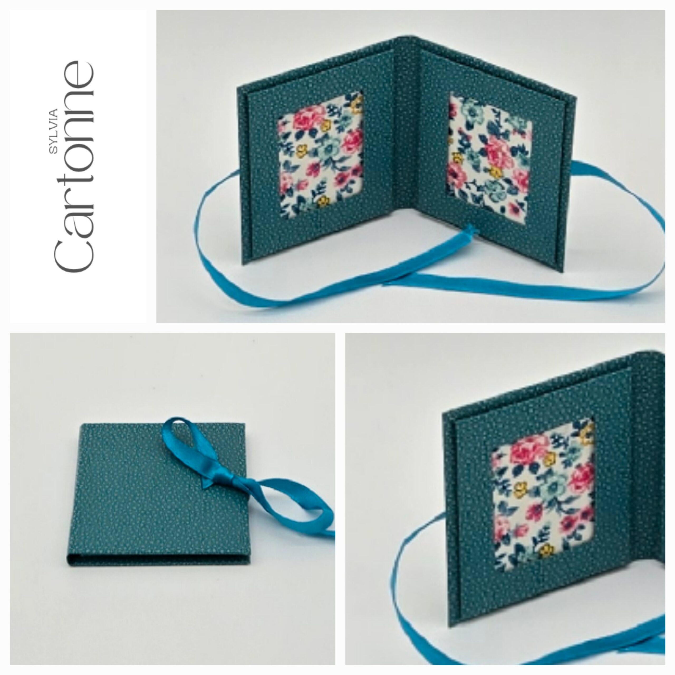 Porte photos d’identité 2 vues Turquoise