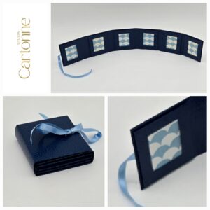 Porte photos d’identité 5 vues Marine