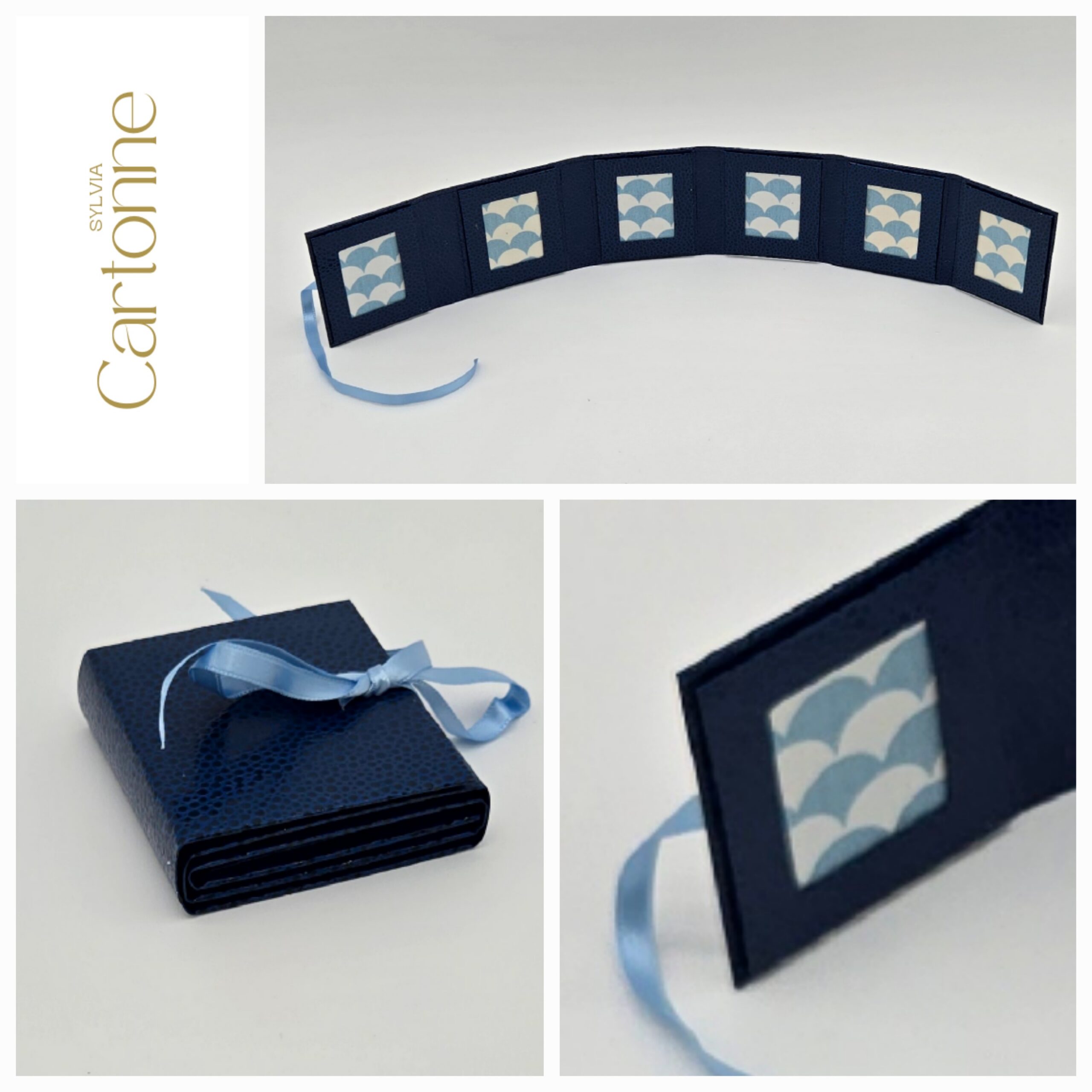 Porte photos d’identité 5 vues Marine