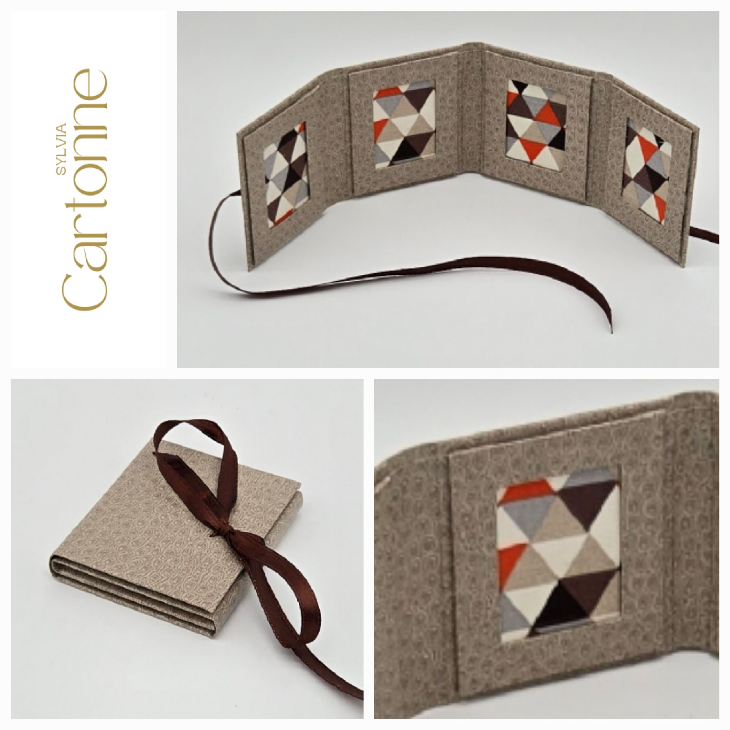 Porte photos d’identité 3 vues Lin