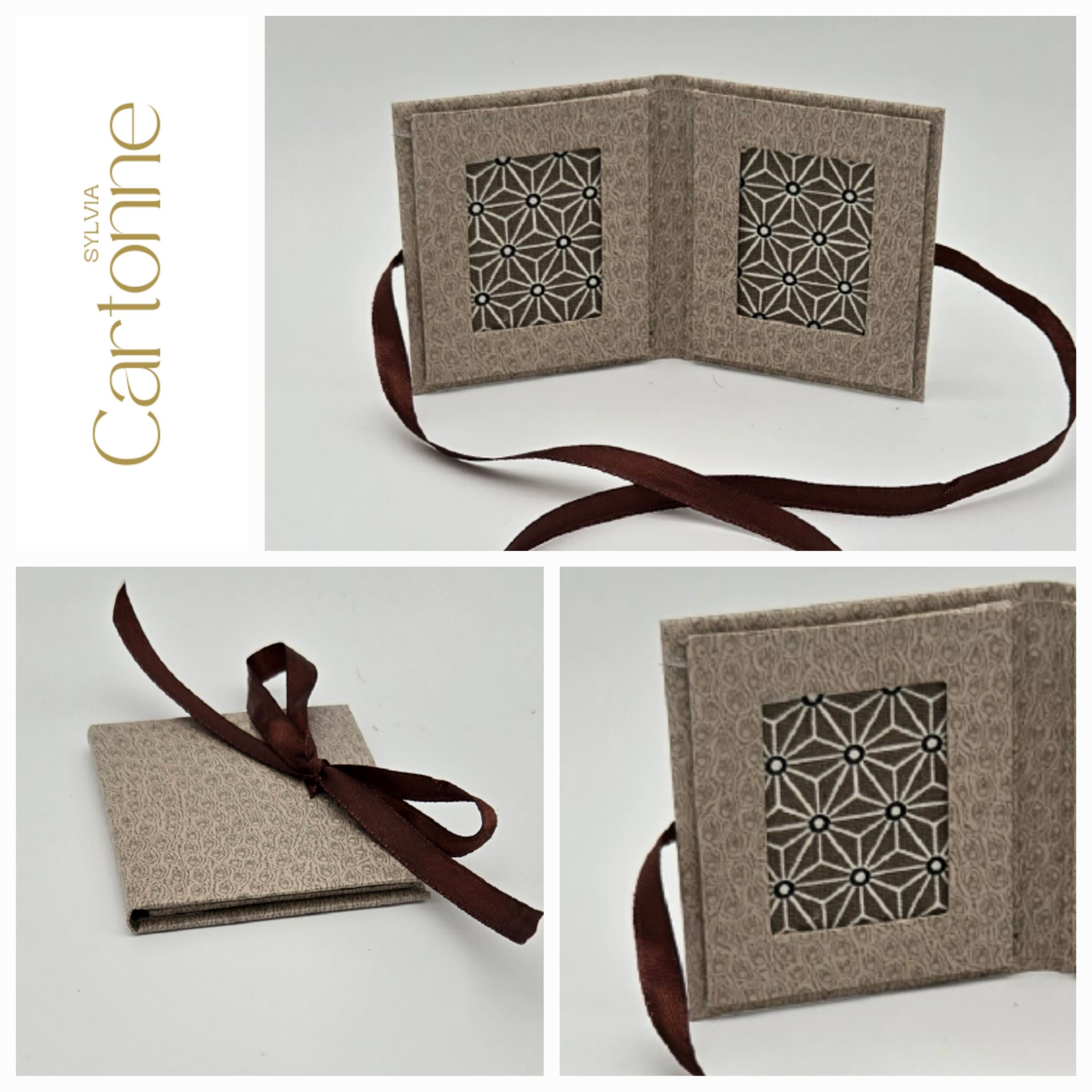 Porte photos d'identité 2 vues Lin