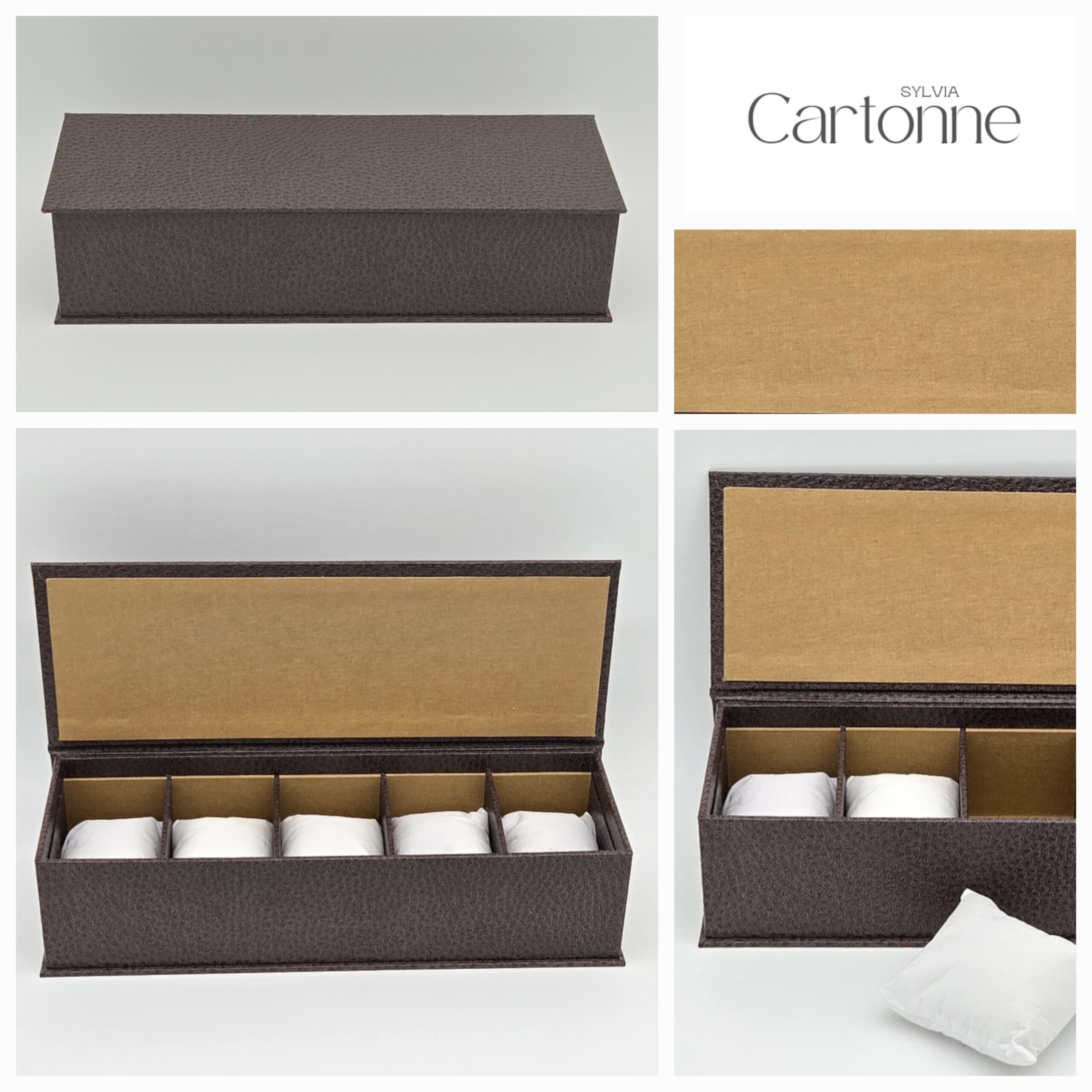 Coffret 5 montres Taupe