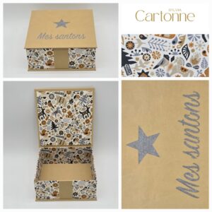 Coffret à santons Beige Mes santons