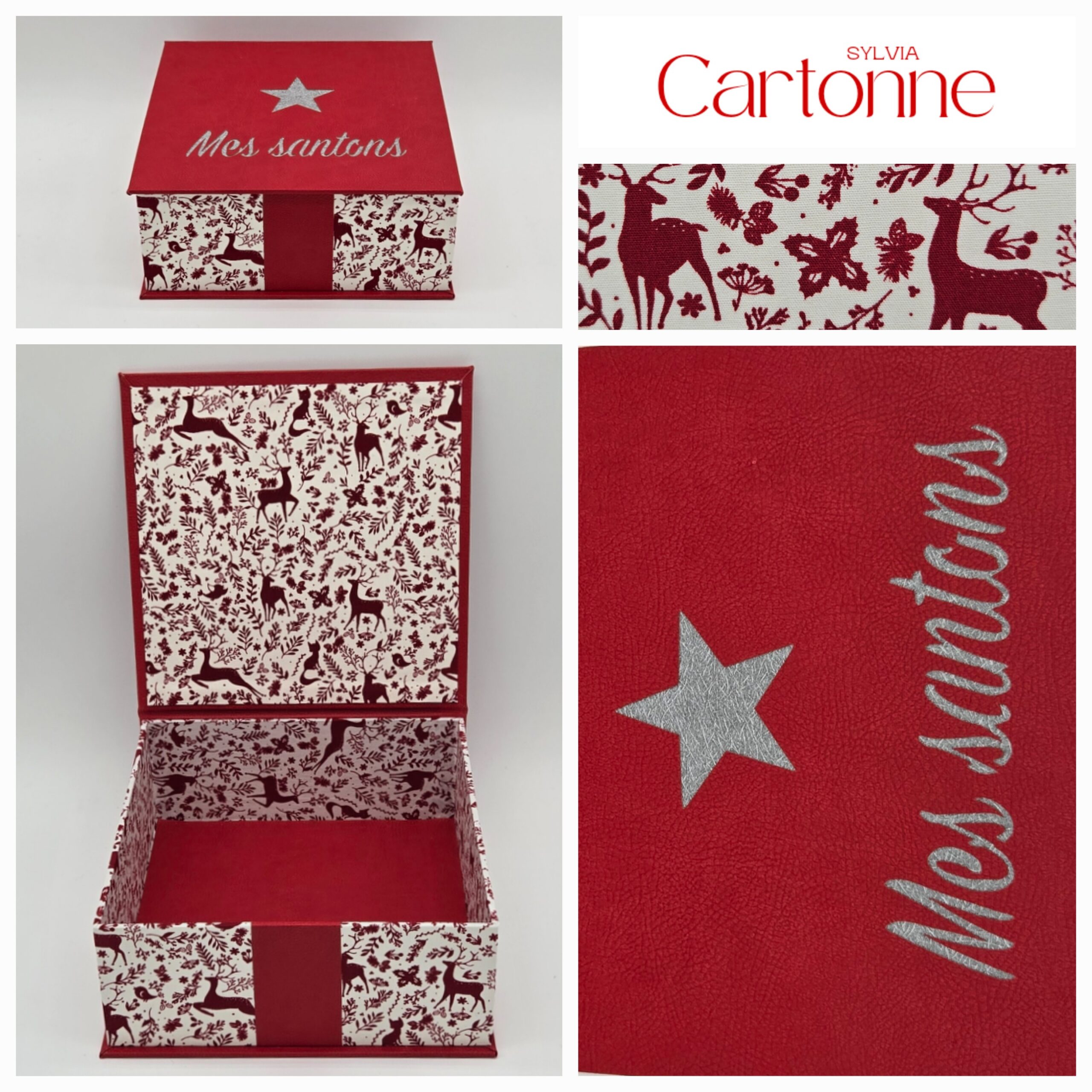 Coffret à santons Rouge Mes santons