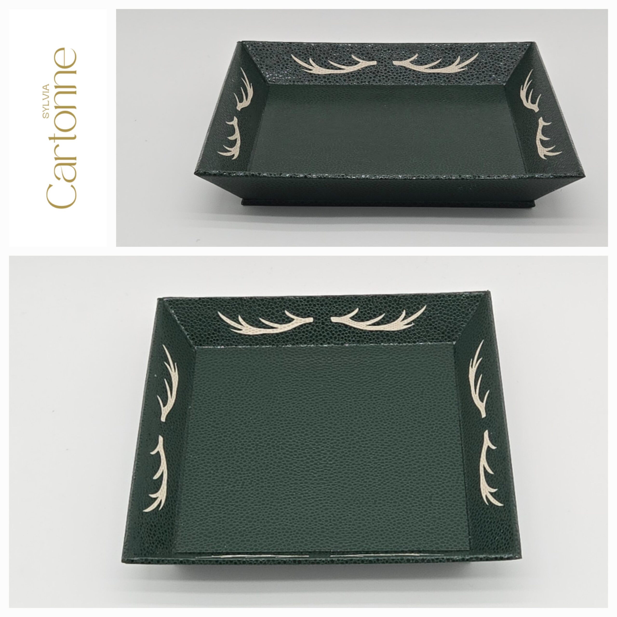 Vide poches 4 bois Vert Beige