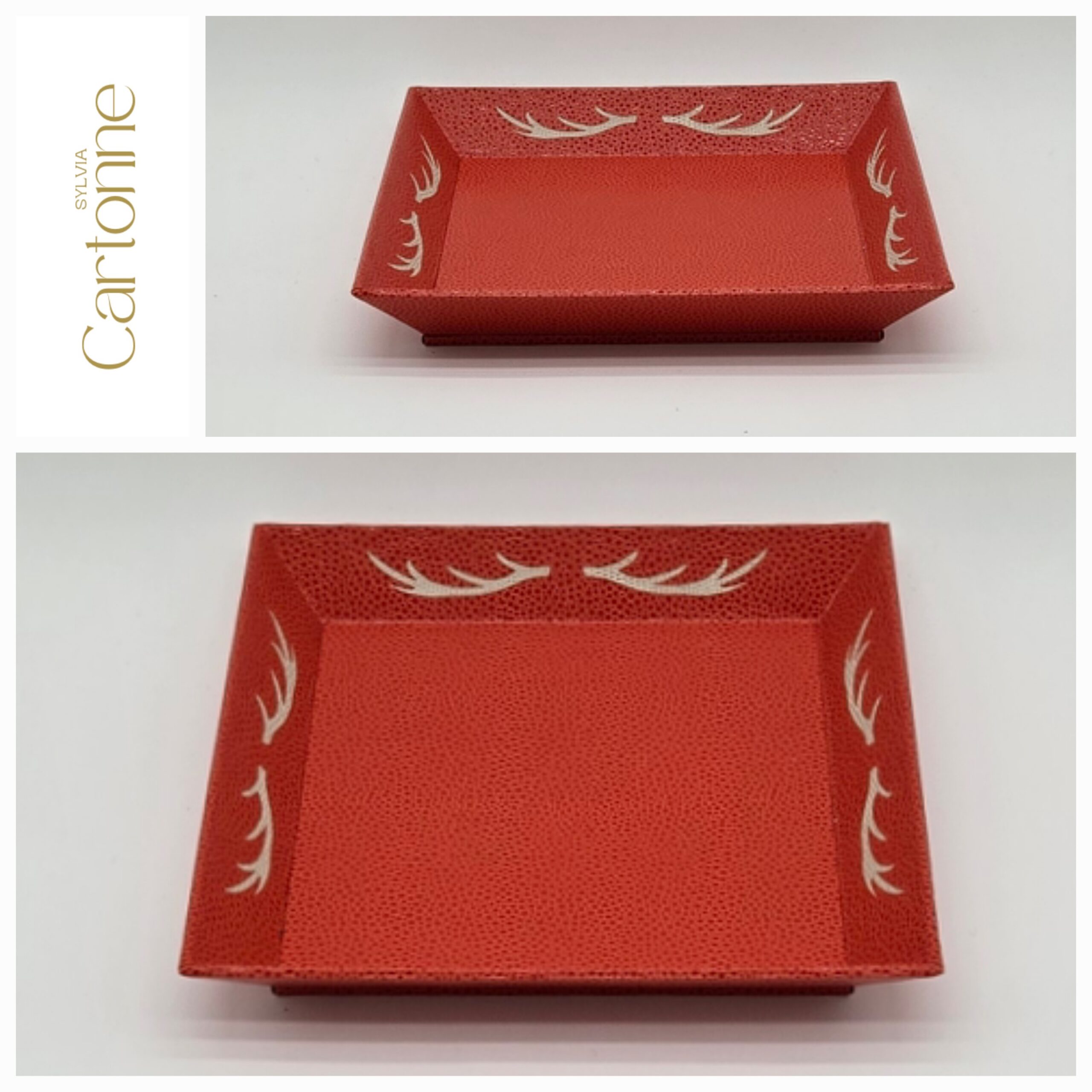 Vide poches 4 bois Orange Beige