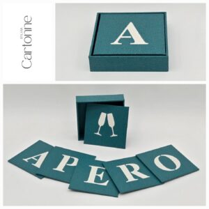 Sous verres APERO Turquoise