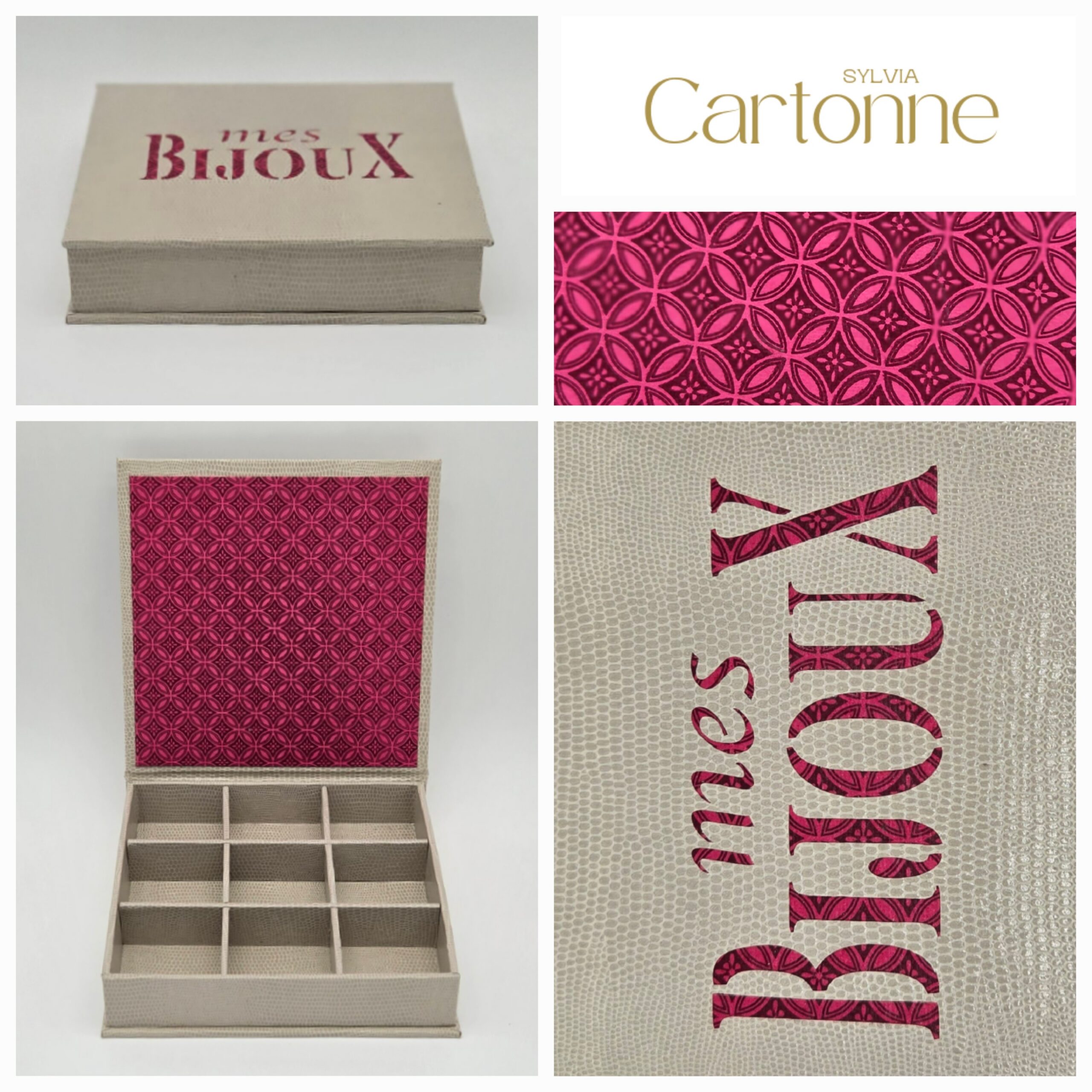 Coffret 9 boucles d’oreille Greige