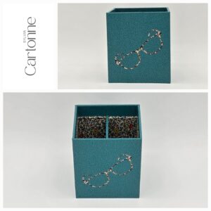 Pause lunettes 2 casiers Turquoise