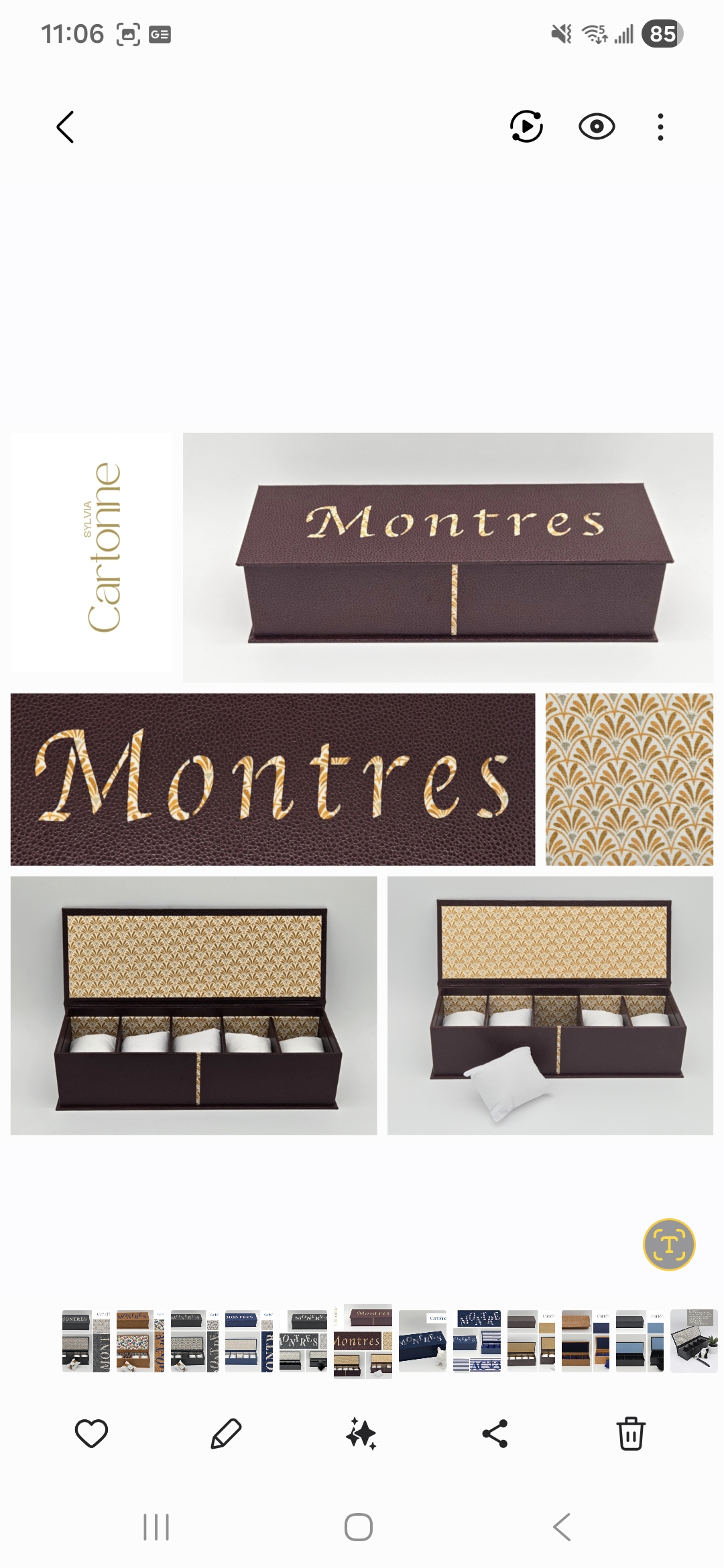 Coffret 5 montres Bordeaux