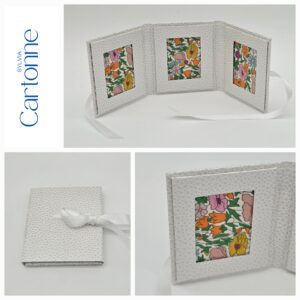 Porte photos d’identité 3 vues Blanc