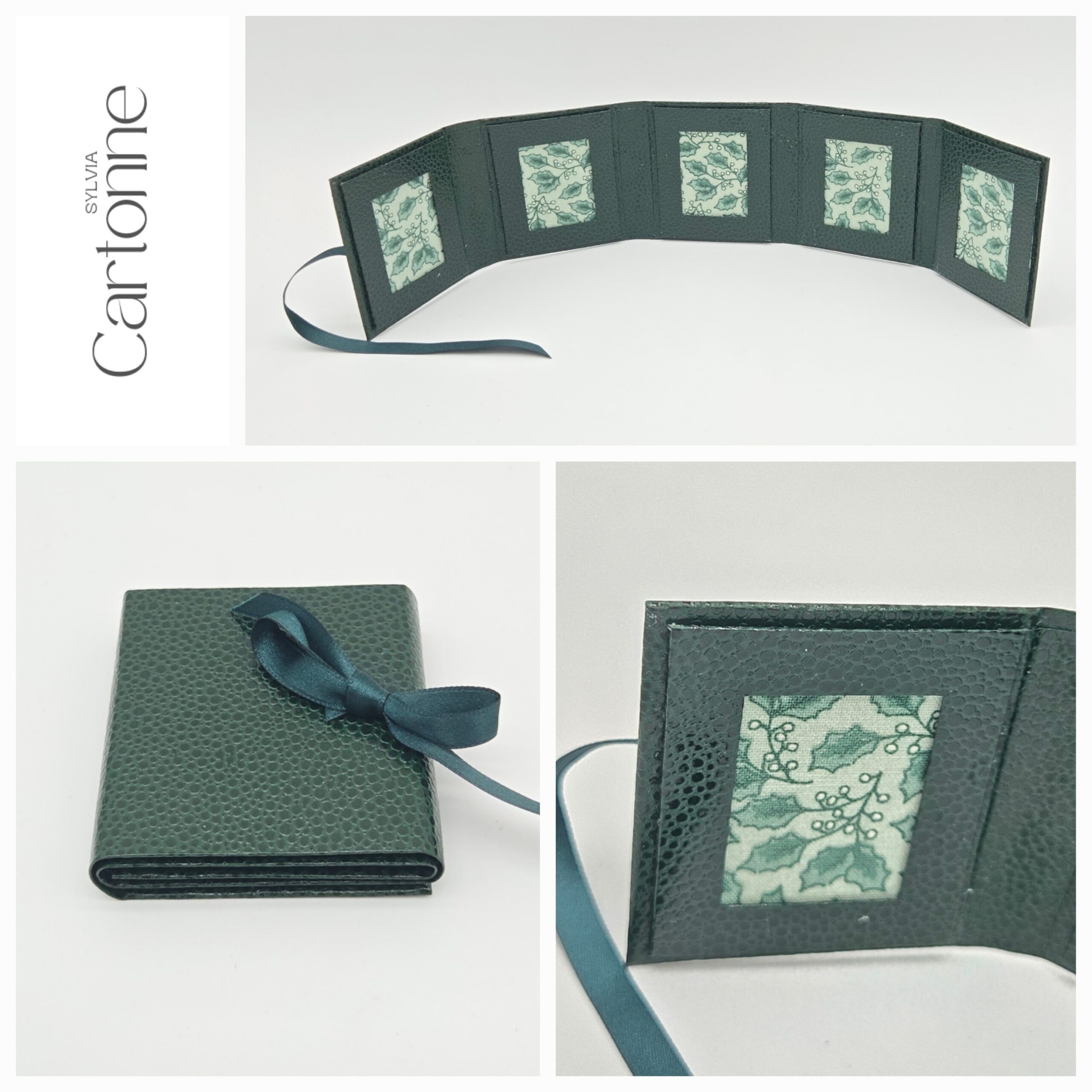 Porte photos d’identité 5 vues Vert