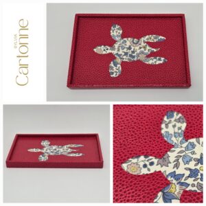 Mini plateau Tortue Corail et Liberty