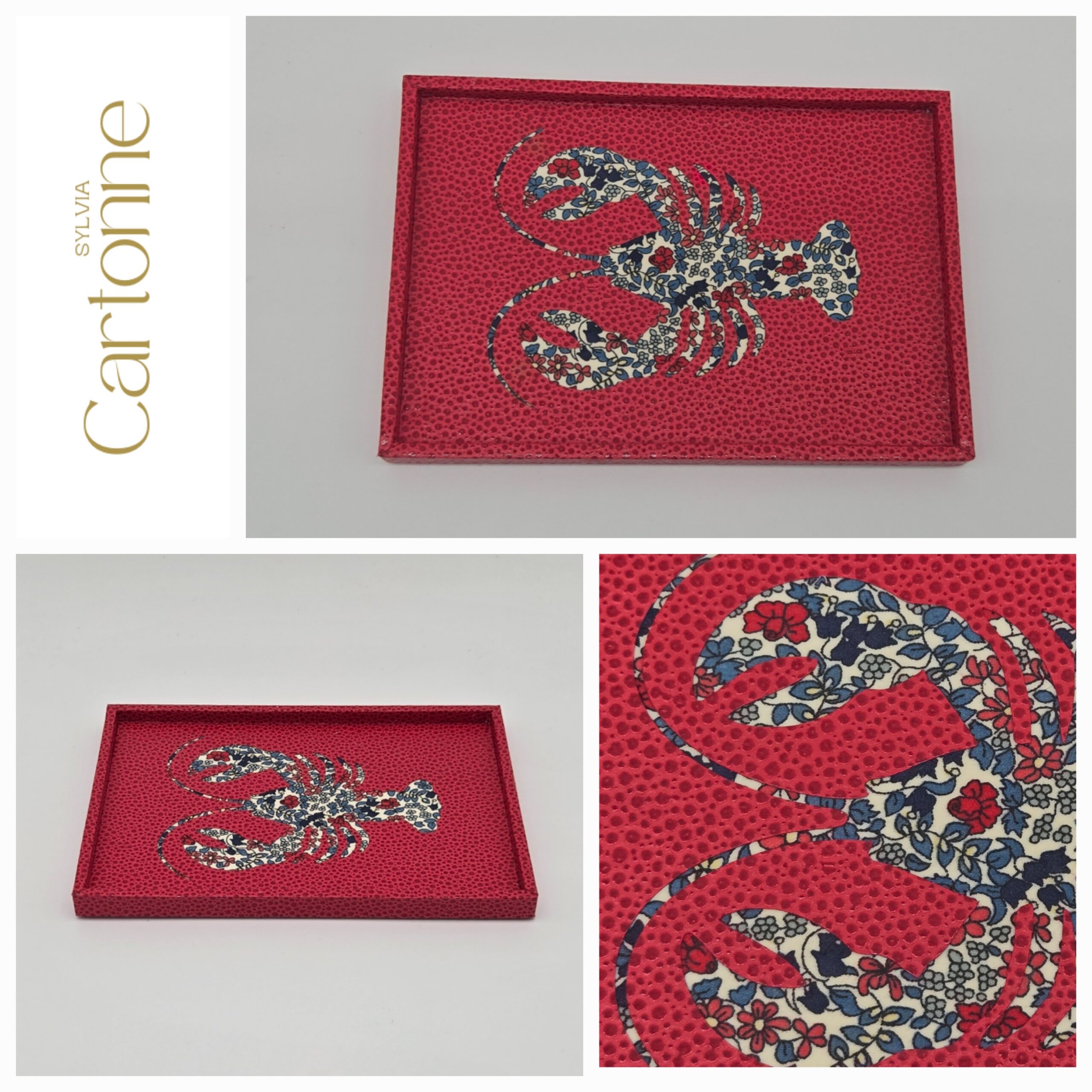 Mini plateau Homard Corail et Liberty