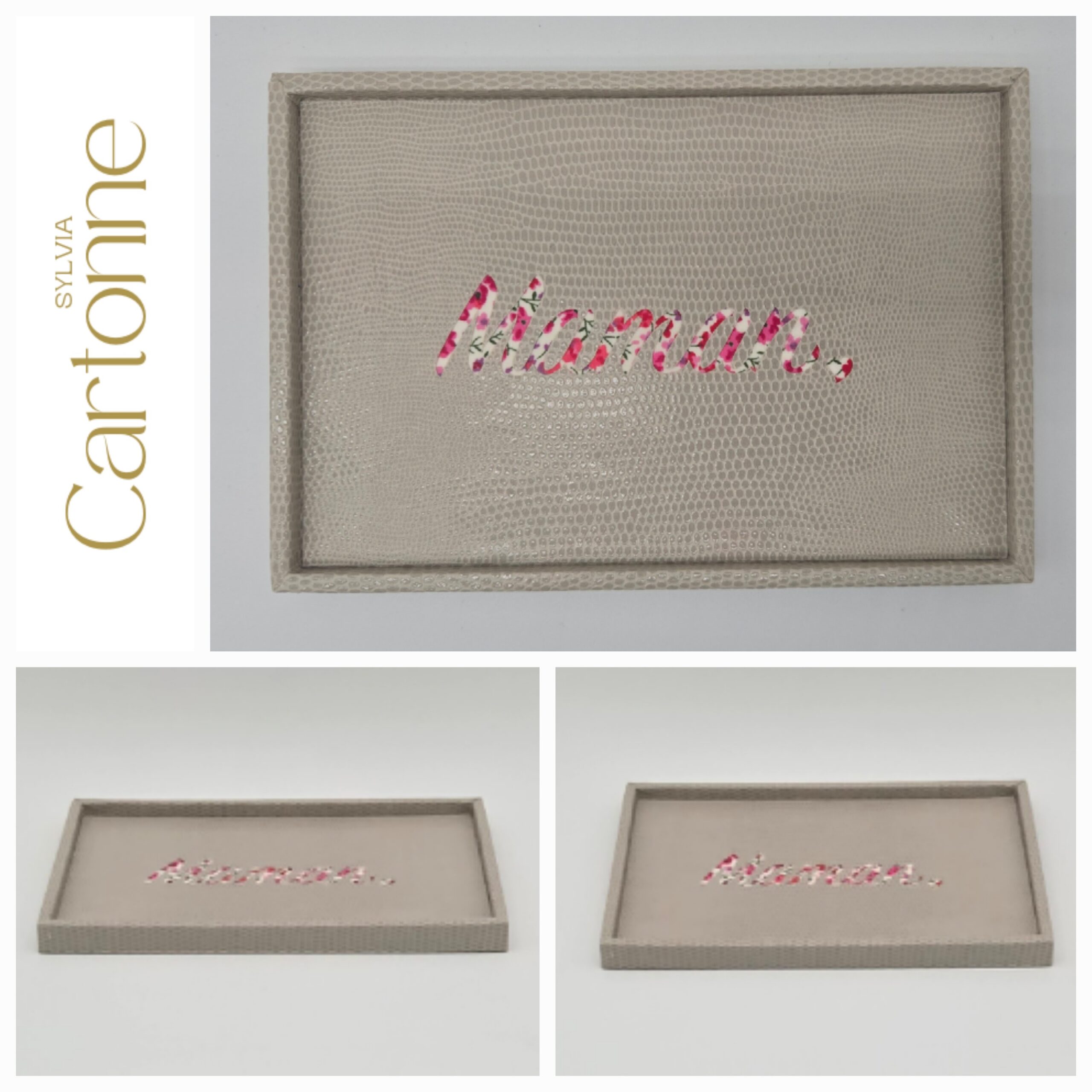 Mini plateau Maman Beige
