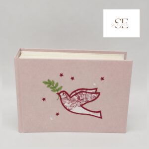 Mini album brodé Colombe