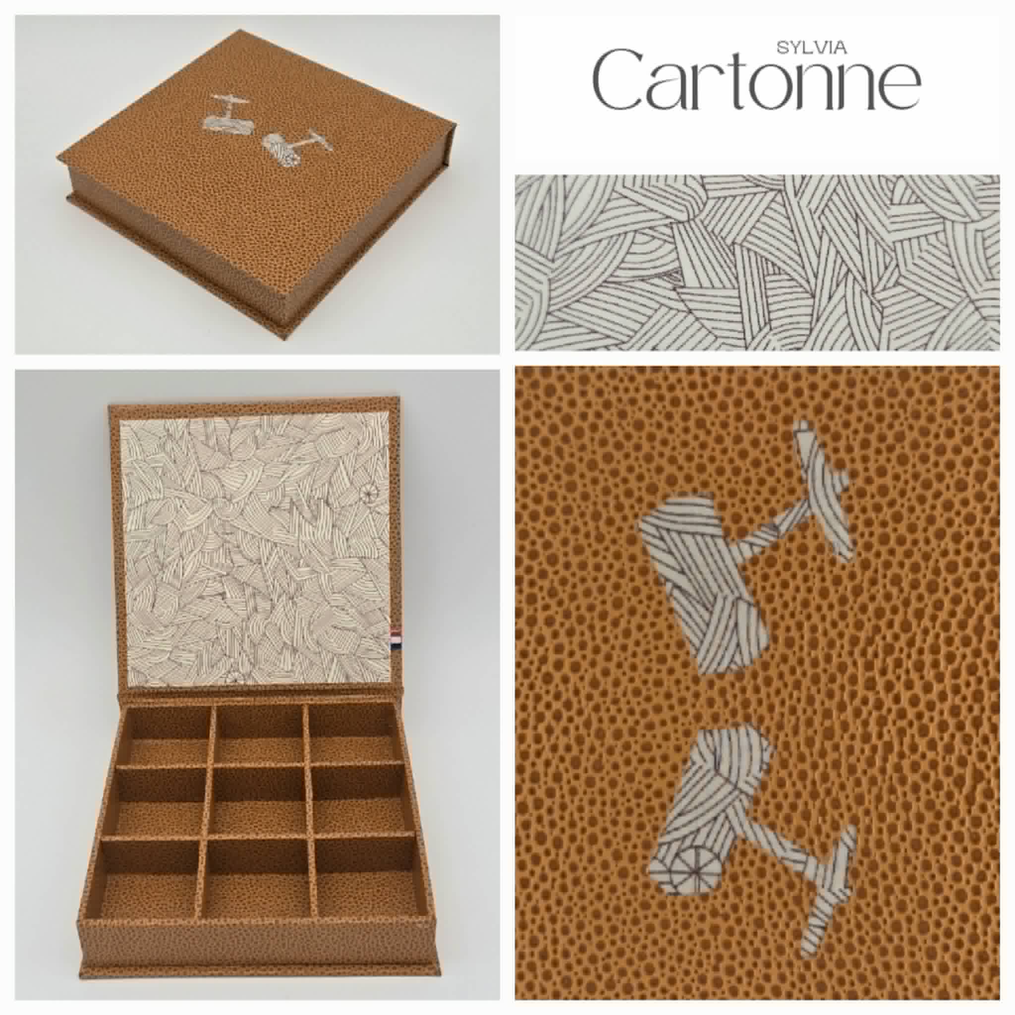 Coffret 9 manchettes dessin Camel