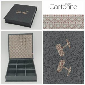 Coffret 9 manchette dessin gris