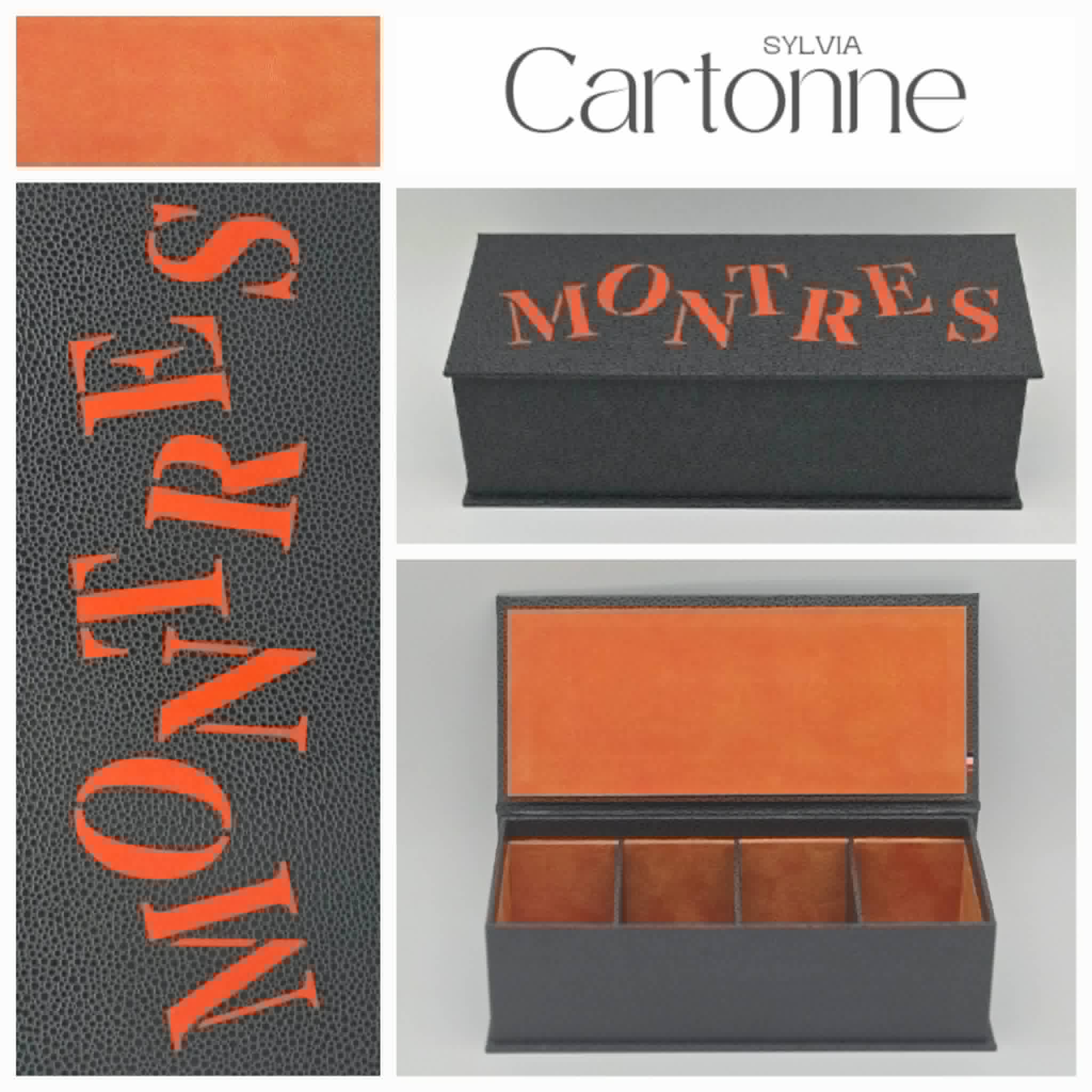 Coffret 4 montres Gris