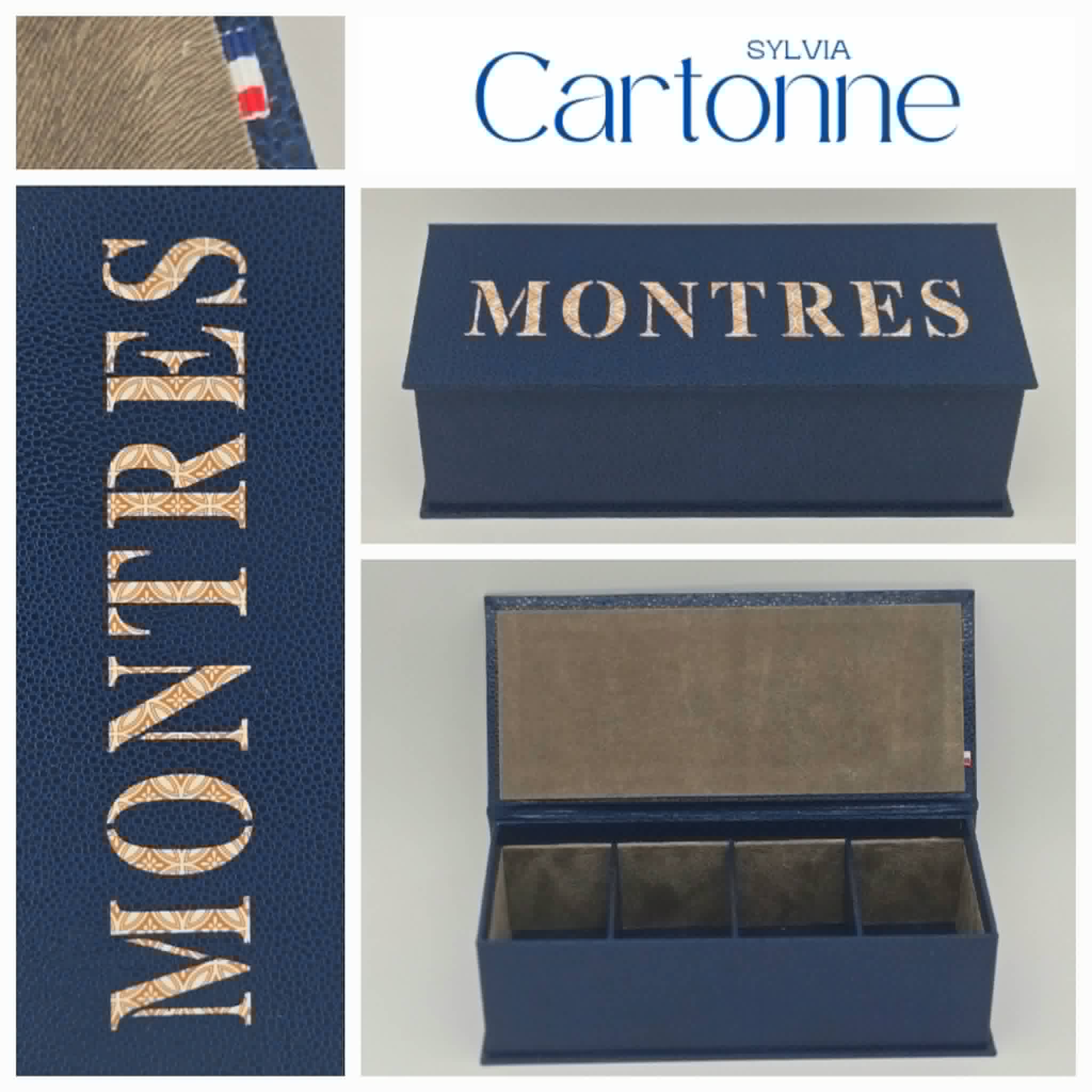 Coffret 4 montres Marine