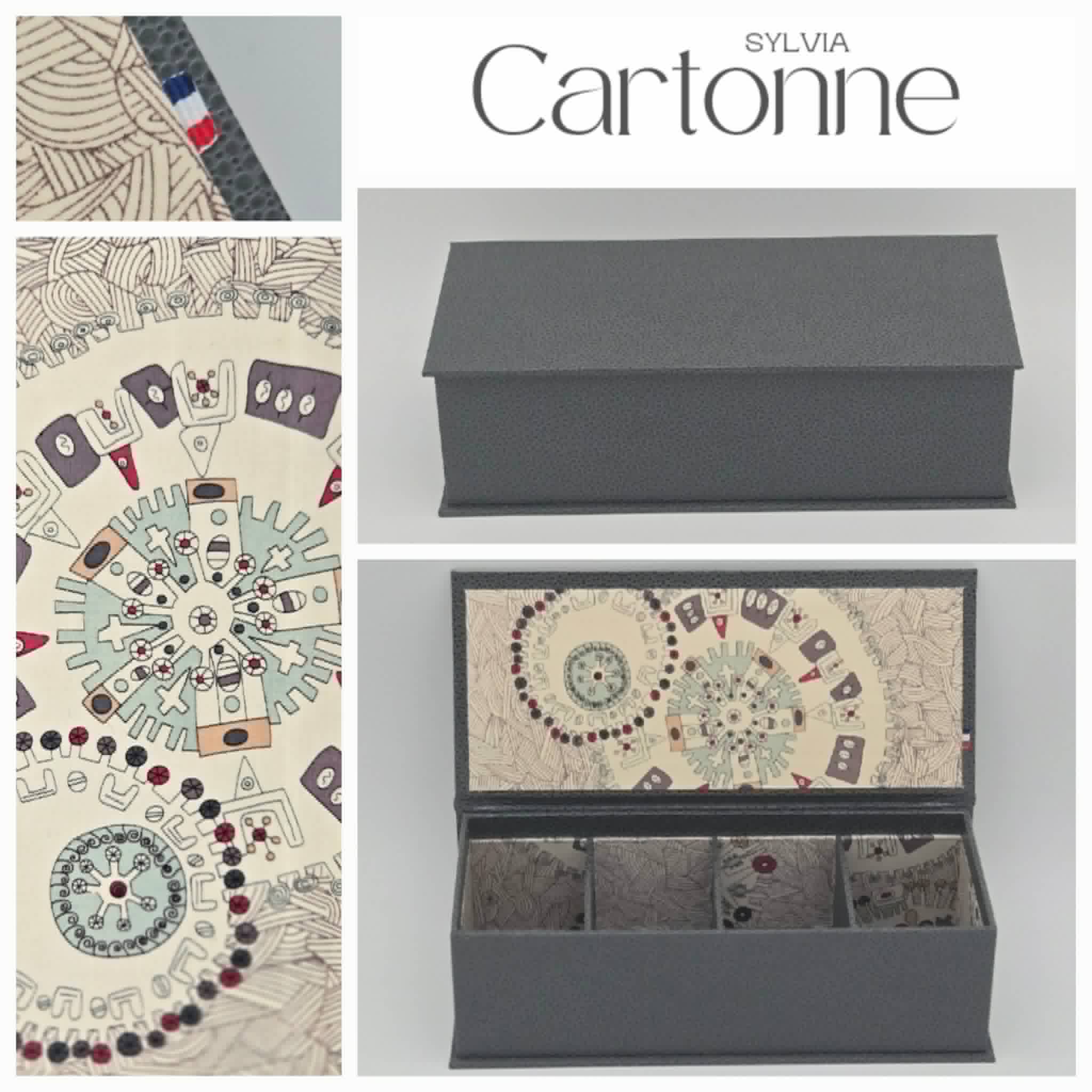 Coffret 4 montres Rouages